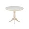 International Concepts Round 36 in Rd Top Pedestal Table, 12 in Leaf, 34.9 inH, Adjustable Height, Unfinished, 36 in W, Wood K-36RXT-6B - alternate 6